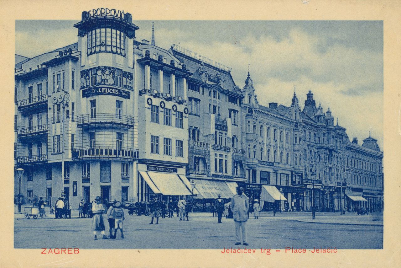 Trg bana Jelačića, oko 1912. godine